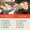 image:imagebella 10x20 Fold and Store Griddle NonToxic Ceramic Coating OatmilkPlum