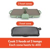image:imagebella 10x20 Fold and Store Griddle NonToxic Ceramic Coating OatmilkSeaglass