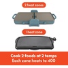 image:imagebella 10x20 Fold and Store Griddle NonToxic Ceramic Coating OatmilkSurf