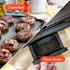image:imagebella 10x20 NonToxic Nonstick Ceramic Griddle OatmilkBlack