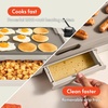 image:imagebella 10x20 NonToxic Nonstick Ceramic Griddle OatmilkOatmilk  Tray