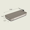 image:imagebella 10x20 NonToxic Nonstick Ceramic Griddle OatmilkOatmilk