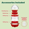image:imagebella 14Egg Capacity Cooker amp Steamer Double Stack 360 Watt OatmilkRed