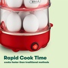 image:imagebella 14Egg Capacity Cooker amp Steamer Double Stack 360 Watt OatmilkRed