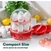 image:imagebella 14Egg Capacity Cooker amp Steamer Double Stack 360 Watt OatmilkRed