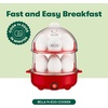 image:imagebella 14Egg Capacity Cooker amp Steamer Double Stack 360 Watt OatmilkRed
