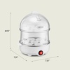 image:imagebella 14Egg Capacity Cooker amp Steamer Double Stack 360 Watt OatmilkWhite