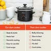 image:imagebella 15qt Manual NonToxic Slow Cooker with 3 Heat Settings BlackBlack