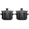 image:imagebella 15qt Manual NonToxic Slow Cooker with 3 Heat Settings BlackBlack