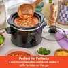 image:imagebella 15qt Manual NonToxic Slow Cooker with 3 Heat Settings BlackBlack