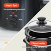 image:imagebella 15qt Manual NonToxic Slow Cooker with 3 Heat Settings BlackBlack
