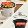 image:imagebella 15qt Manual NonToxic Slow Cooker with 3 Heat Settings BlackOatmilk