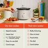 image:imagebella 15qt Manual NonToxic Slow Cooker with 3 Heat Settings BlackOatmilk