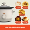 image:imagebella 15qt Manual NonToxic Slow Cooker with 3 Heat Settings BlackOatmilk