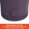 image:imagebella 15qt Manual NonToxic Slow Cooker with 3 Heat Settings BlackPlum