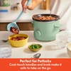 image:imagebella 15qt Manual NonToxic Slow Cooker with 3 Heat Settings BlackSeaglass