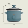 image:imagebella 15qt Manual NonToxic Slow Cooker with 3 Heat Settings BlackSurf
