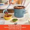 image:imagebella 15qt Manual NonToxic Slow Cooker with 3 Heat Settings BlackSurf