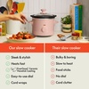 image:imagebella 15qt Manual NonToxic Slow Cooker with 3 Heat Settings Blossom
