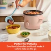 image:imagebella 15qt Manual NonToxic Slow Cooker with 3 Heat Settings Blossom