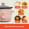 image:imagebella 15qt Manual NonToxic Slow Cooker with 3 Heat Settings Blossom