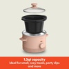 image:imagebella 15qt Manual NonToxic Slow Cooker with 3 Heat Settings Blossom