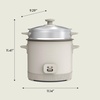 image:imagebella 16Cup Rice Cooker and Steamer OatmilkOatmilk