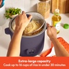 image:imagebella 16Cup Rice Cooker and Steamer OatmilkPlum