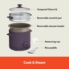 image:imagebella 16Cup Rice Cooker and Steamer OatmilkPlum