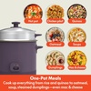 image:imagebella 16Cup Rice Cooker and Steamer OatmilkPlum