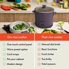 image:imagebella 16Cup Rice Cooker and Steamer OatmilkPlum