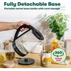 image:imagebella 17 Liter Glass Electric Kettle Quickly Boil 7cups of water BlackBlack