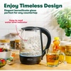 image:imagebella 17 Liter Glass Electric Kettle Quickly Boil 7cups of water BlackBlack