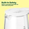 image:imagebella 17 Liter Glass Electric Kettle Quickly Boil 7cups of water BlackWhite  Green