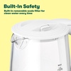 image:imagebella 17 Liter Glass Electric Kettle Quickly Boil 7cups of water BlackWhite  Pink