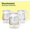 image:imagebella 17 Liter Glass Electric Kettle Quickly Boil 7cups of water BlackWhite  Yellow