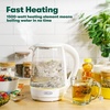 image:imagebella 17 Liter Glass Electric Kettle Quickly Boil 7cups of water BlackWhite  Yellow