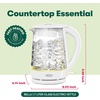 image:imagebella 17 Liter Glass Electric Kettle Quickly Boil 7cups of water BlackWhite  Yellow