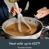 image:imagebella 2 Piece Fold Flat Nontoxic Nonslip Masher and Whisk OatmilkOatmilk