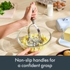 image:imagebella 2 Piece Fold Flat Nontoxic Nonslip Masher and Whisk OatmilkOatmilk