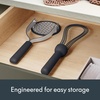 image:imagebella 2 Piece Fold Flat Nontoxic Nonslip Masher and Whisk OatmilkSlate