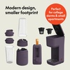 image:imagebella 2 Slice Slim Toaster  6 Pcs Rocket Blender  Single Serve Kcup Coffee Maker Smart Toaster w 6 Shades Control Portable Smoothie Maker amp Compact Coffee Machine PlumPlum