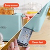 image:imagebella 2 Slice Toaster Extra Wide Slots amp Removable Crumb Tray BlackAqua