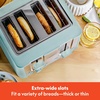 image:imagebella 2 Slice Toaster Extra Wide Slots amp Removable Crumb Tray BlackAqua