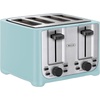 image:imagebella 2 Slice Toaster Extra Wide Slots amp Removable Crumb Tray BlackAqua
