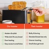 image:imagebella 2 Slice Toaster Extra Wide Slots amp Removable Crumb Tray BlackBlack