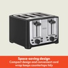 image:imagebella 2 Slice Toaster Extra Wide Slots amp Removable Crumb Tray BlackBlack