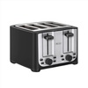 image:imagebella 2 Slice Toaster Extra Wide Slots amp Removable Crumb Tray BlackBlack