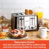 image:imagebella 2 Slice Toaster Extra Wide Slots amp Removable Crumb Tray BlackBlack