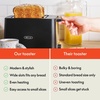image:imagebella 2 Slice Toaster Extra Wide Slots amp Removable Crumb Tray BlackBlack